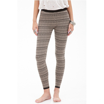 Geo Stripe Leggings with Elasticized Waist